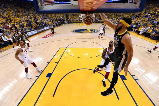 McGee was perfect from the field in Game 2/Photo: Getty Images