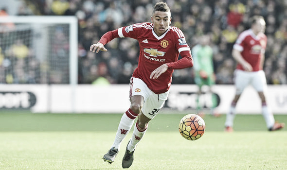 Jesse Lingard seems favoured by Jose Mourinho at the moment so he's expected to replace Juan Mata on the right wing (Getty)