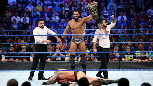 Jinder Mahal retained the WWE Championship on more than one occasion.    Photo credit: WWE.com