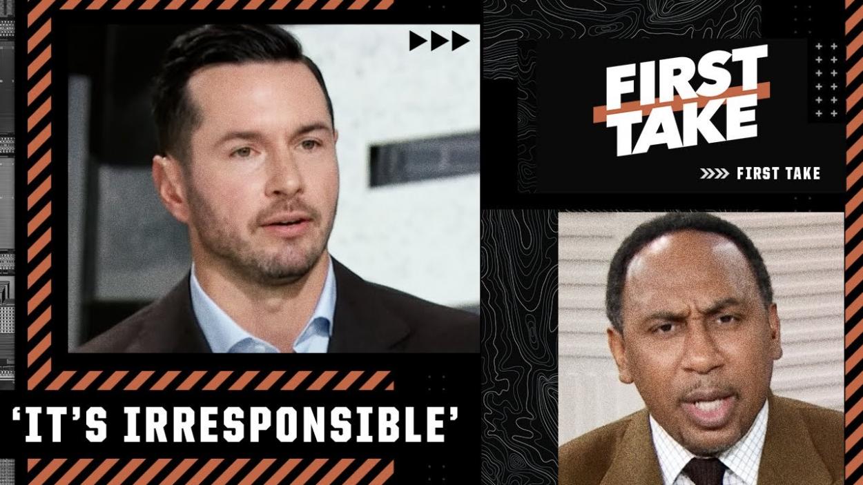 JJ Redick Debating Stephen A. Smith on ESPN's hit show First Take