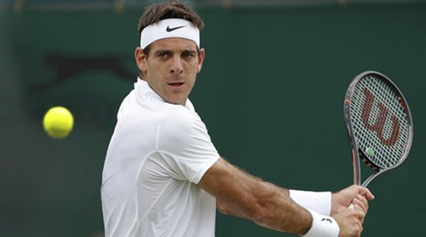 del Potro making his return earlier this afternoon. | Photo: www.indian24news.com
