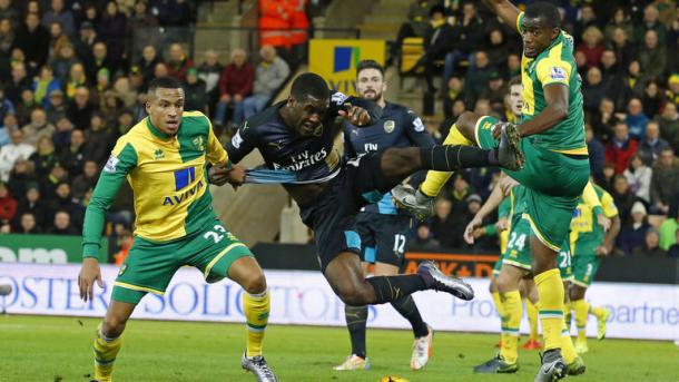El Norwich fue capaz de sacar un punto frente al Arsenal | Foto: Sky Sports