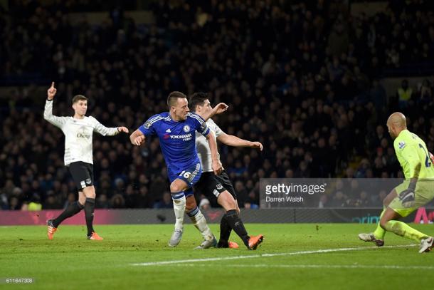 Chelsea's John Terry scores his side's third goal, bringing the scoreline to 3-3 last season. | Photo: Darren Walsh/Chelsea FC via Getty Images