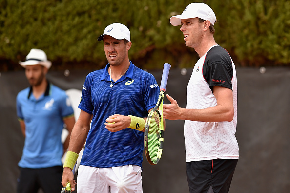 Querrey's doubles partner Steve Johnson avoided exiting in the singles (Photo: Getty Images/Dennis Grombkowski)