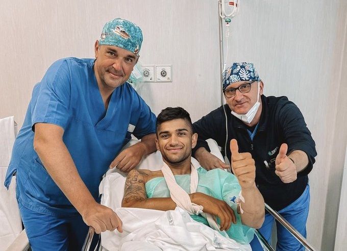 Jorge Martín despues de ser operado del síndrome compartimental en 2022. Fuente: Jorge Martín Instagram.