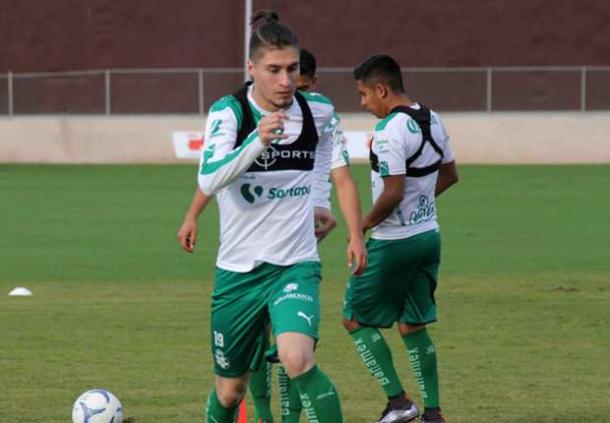 Jorge Villafaña has already established himself as a starter for Santos Laguna. Photo provided by Santos Laguna. 