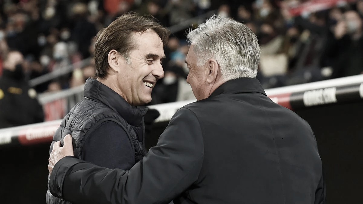 Lopetegui y Ancelotti en el último cara a cara | Foto: RealMadrid
