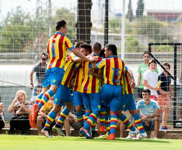 El equipo Juvenil el empate. | Foto: Levante UD