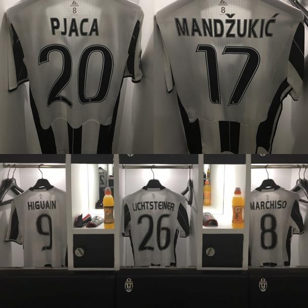 Dallo spogliatoio della Juventus | fonte: twitter - SerieA_TIM