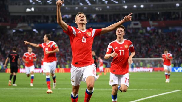 Denis Cheryshev put the hosts ahead with a great goal | Source: Getty Images via FIFA.com