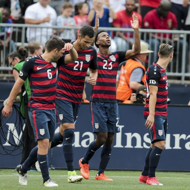 Kellyn Acosta made it 2-0 for the USMNT in the second half. | Photo: US Soccer