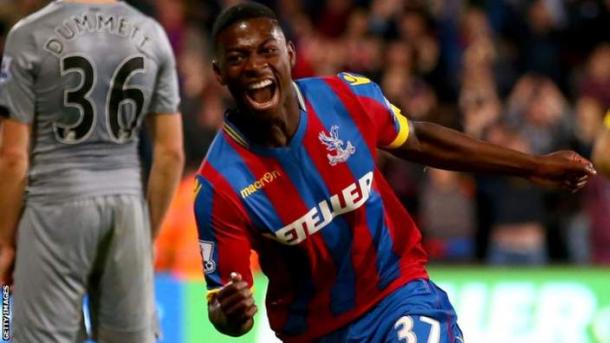 Kaikai celebrating his first professional goal  - a last minute equaliser in the League Cup against Newcastle | Photo: Getty images