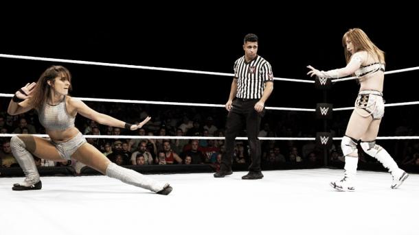 Dokata Kai matched Kairi Sane's style. Photo-WWE.com