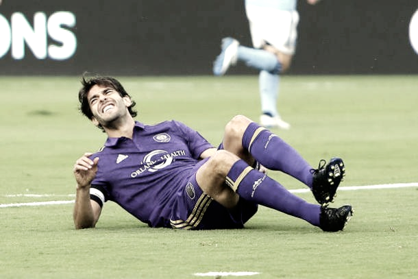 Kaká has suffered multiple injuries during his spell in Major League Soccer. | Photo: Alex Menendez/Getty Images