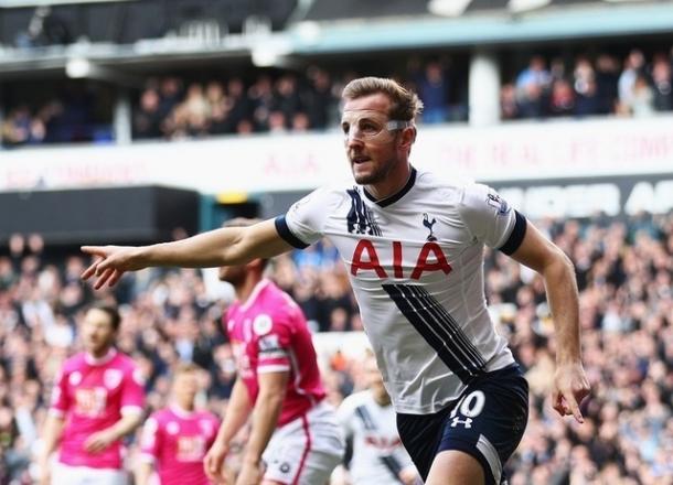 Kane celebrates scoring against Bournemouth (photo: Getty Images)