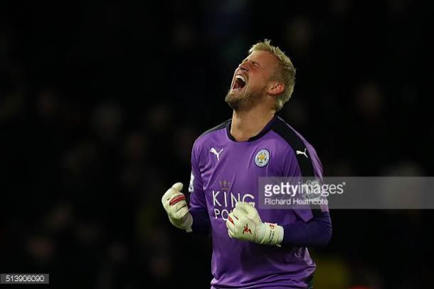 Schmeichel has impressed for Leicester since arriving at the King Power Stadium in 2011 | Photo: Getty/ Richard Heathcote