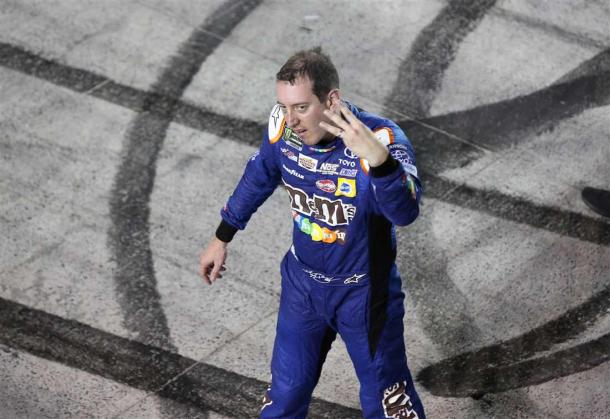 Kyle Busch playing up to the crowd after his win | Picture Credit: Jerry Markland - Getty Images