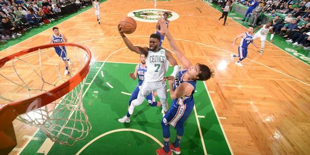 Jaylon Brown in action in Game 5 at TD Garden. Photo: Boston Celtic/ Twitter