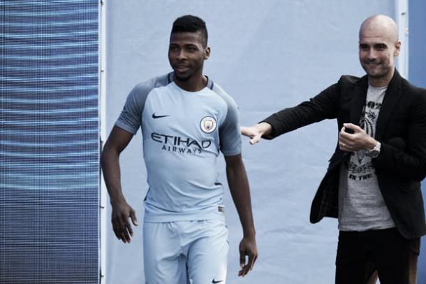 Pep and Iheanacho seem to be working well | Photo: Daily Mail