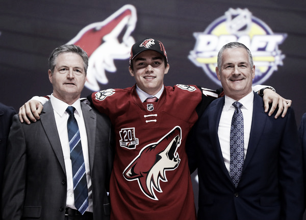 Clayton Keller adds to the deep source of forwards talent on the Coyotes roster. Source: Bruce Bennett/Getty Images North America) 