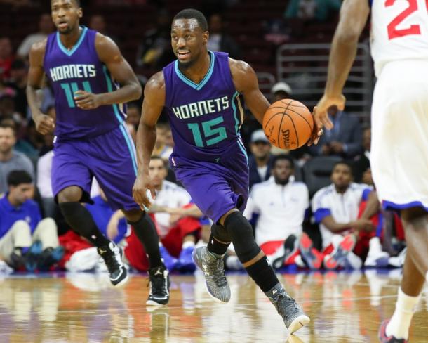 Kemba Walker and the Charlotte Hornets took some by surprise as they lost key players but that didn't seem to hurt them. Photo: Bill Streicher-USA TODAY Sports