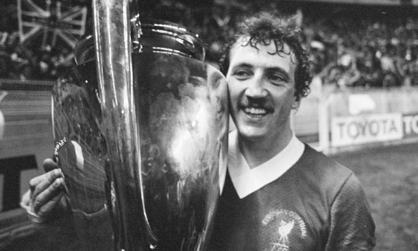 Kennedy, jugador del Liverpool, celebrando la Copa de Europa lograda ante el Madrid. Foto: Liverpool FC