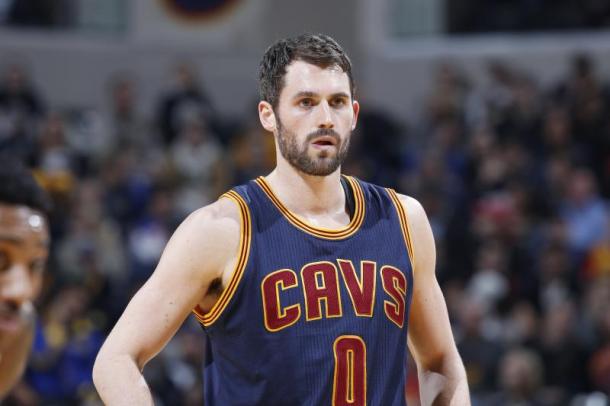 Kevin Love is usually forgetten when it comes to the Cavaliers' Big Three. Photo: Joe Robbins/Getty Images