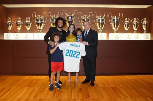 Marcelo e sua família | Foto: Divulgação/Real Madrid CF