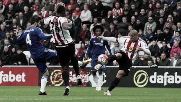 Khazri's stunner was his second in a red and white shirt, and is one he won't forget in a hurry. (Photo: Sunderland AFC)