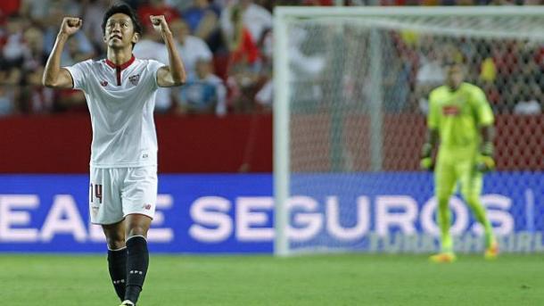 Kiyotake marcó el último gol del Sevilla | Foto: La Liga
