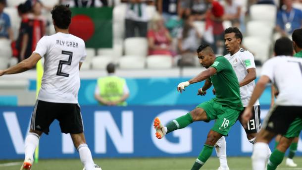 Salem Al-Dawsari got the winning goal for Saudi Arabia late in the game | Source: Getty Images via FIFA.com