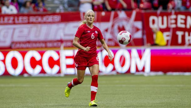 Kaylyn Kyle playing with the Canadian Women's National Team | Source: Canada Soccer