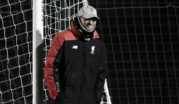 Klopp was absent from his side's 2-2 draw with Sunderland but is now back in training (image: getty)