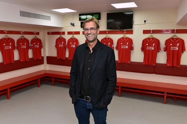 Klopp after being announced as Liverpool's new manager in October 2015. (Picture: Getty Images)