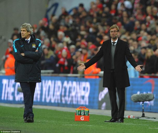 Klopp lost out to Pellegrini in last season's final (photo: Graham Chadwick)