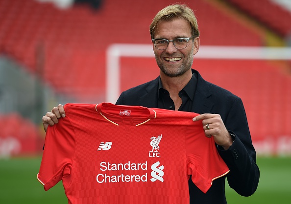 Klopp after being announced as Liverpool manager on October 8th. (Picture: Getty Images)