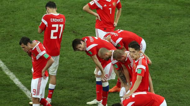 It was a heart-breaking end to Russia's World Cup journey | Source: Getty Images via FIFA.com