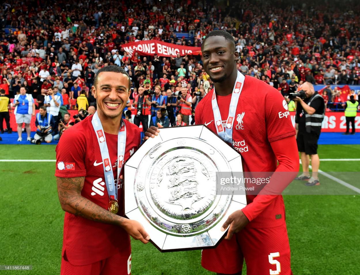 Thiago and Konate will both be absent from Liverpool's squad for the foreseeable future due to injury