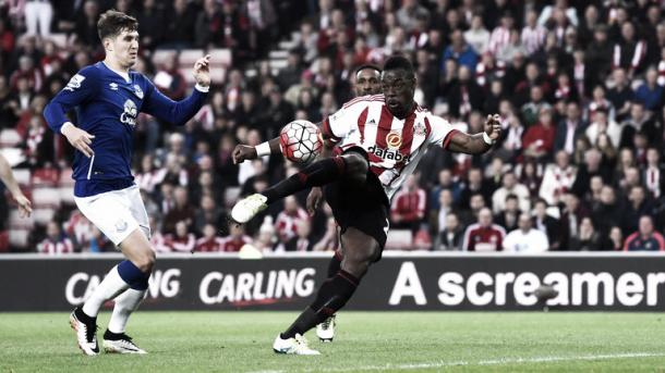 Kone's brace against Everton ultimately kept Sunderland in the Premier League last season. (Photo: Sky Sports)