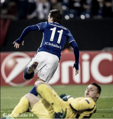 Konoplyanka tras el primer gol | FOTO: Schalke en Twitter