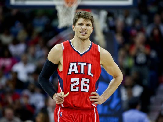 Kyle Korver spent five seasons with the Atlanta Hawks, averaging 10.9 points per game while shooting 45.2 percent from deep. Photo: Derick E. Hingle/USA TODAY Sport