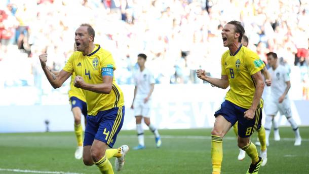 Andreas Grandqvist led by example today for his country | Source: Getty Images via FIFA.com