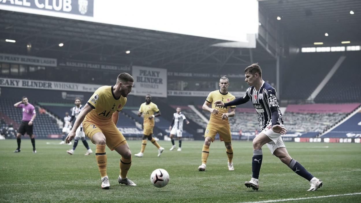 El West Brom pone en constantes aprietos al Tottenham durante la primera mitad./ Foto: Premier League