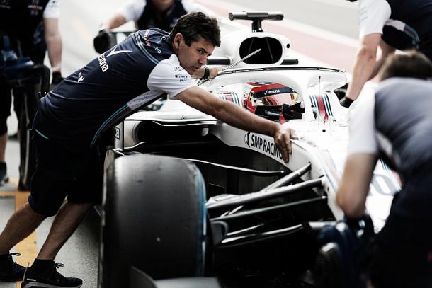 Robert Kubica durante los test del GP de Hungría | @WilliamsRacing