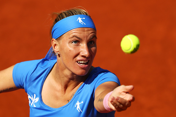 .(Svetlana Kuznetsova, the 13th seed Russian, is into the fourth round in Paris where she will face Garbine Muguruza of Spain (Photo: Julian Finney;Getty