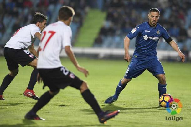 Lacen ante el duelo que les midió al Sevilla Atlético. / Foto: LaLiga 123