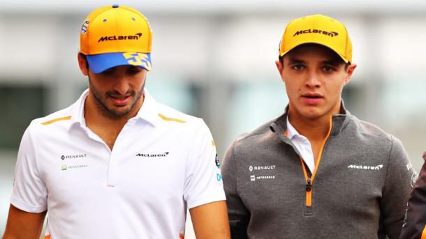 Carlos Sainz y Lando Norris. Foto: F1