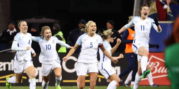 Steph Houghton hopes to lead her team to a big milestone at the SheBelieves Cup | Source: Dominick Reuter-Getty Images