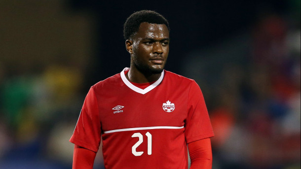 The former MLS Rookie Of The Year winner, Cyle Larin  will need to step up for Canada on Friday. Photo provided by Getty Images. 