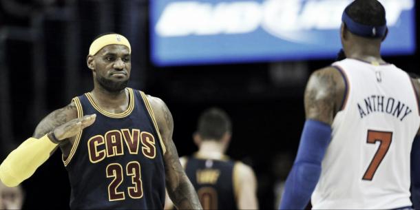 Lebron Jamen y Carmelo Anthony | Getty Images 